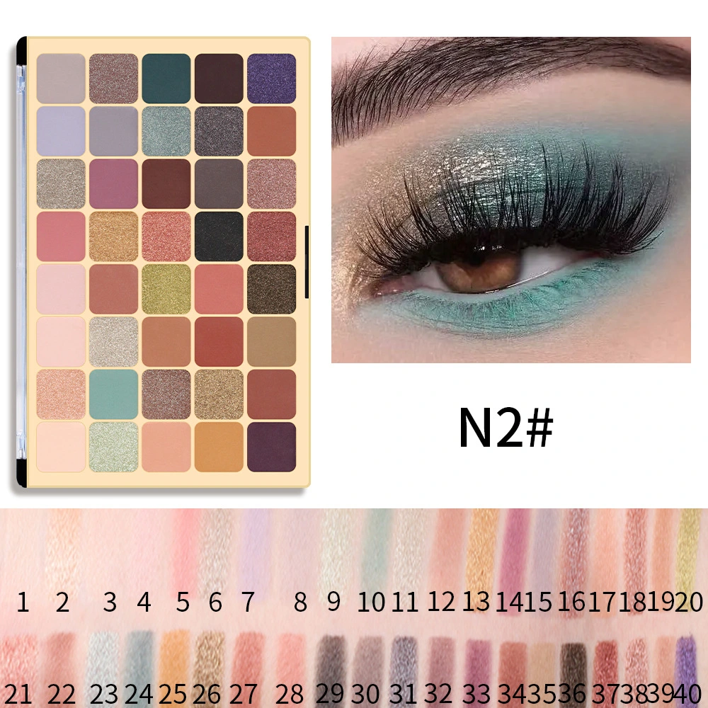 OEM Cosmetics Manufacturer Fashion Hot Sale 40 Colors Eyeshadow Make up