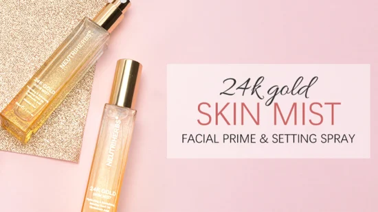Maßgeschneiderter, professioneller Private Label Brightening 24K Gold Skin Care Hydrating Facial Mist