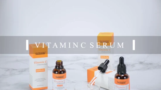 Heißer Verkauf Hautpflege OEM Vitamin C für dunkle Flecken Antioxidans Glowing Face Serum Skin Set